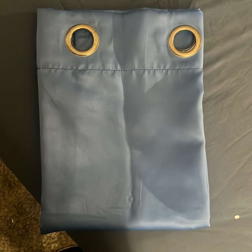 Mainstays Blackout Grommet Single Curtain Panel, 40"W x 63"L, Blue